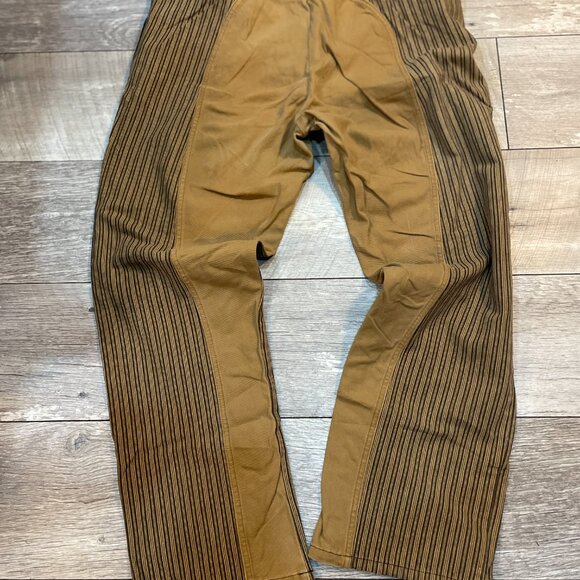 VTG Vah Maker two-toned striped saddle carpenter Pants Made In USA Size 38 / 40 - Picture 6 of 8
